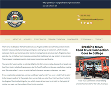Tablet Screenshot of foodtruckconnection.com